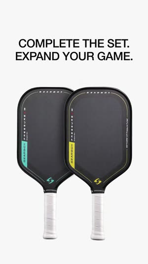 Two paddles on white with “Complete the set. Expand your game.”